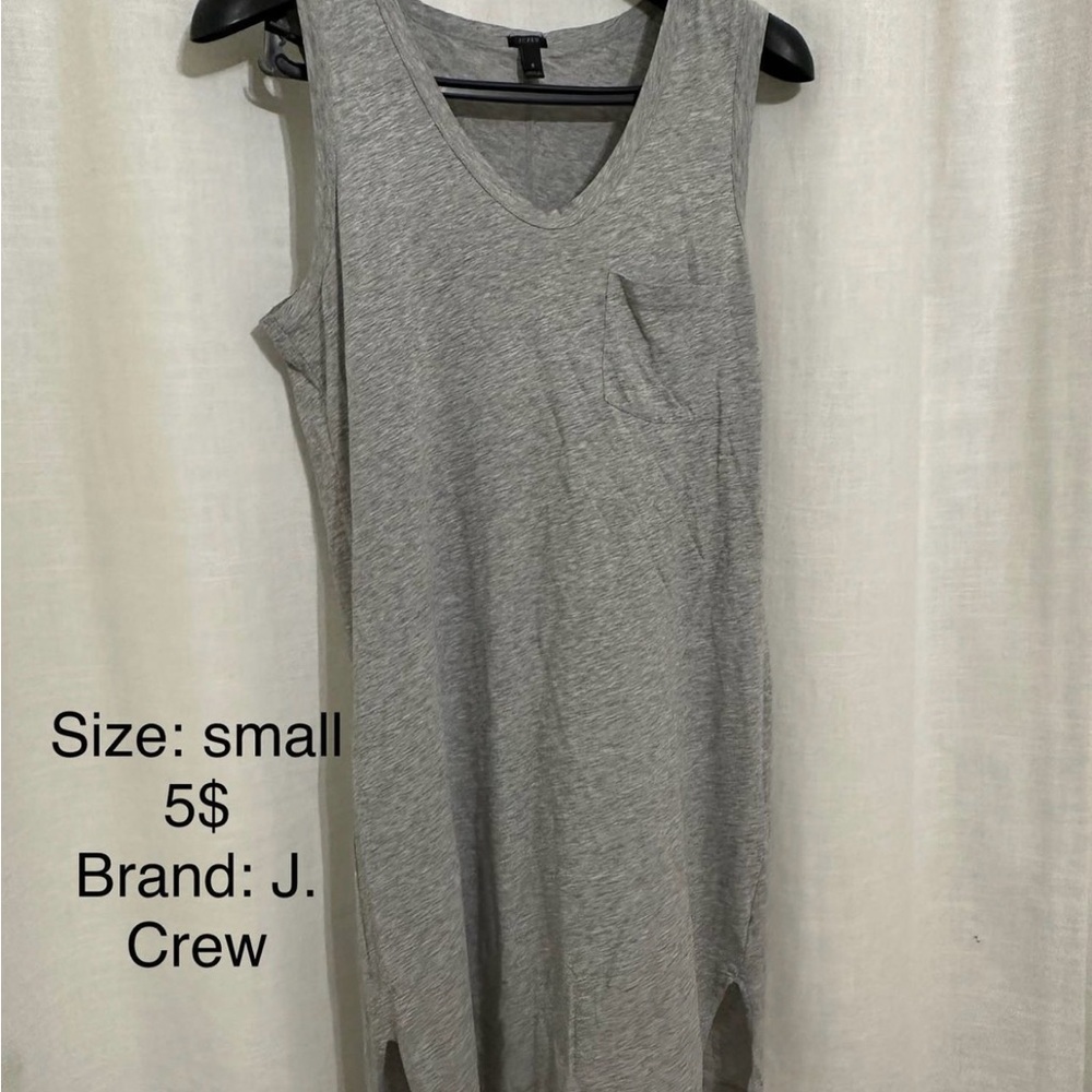 J. Crew Gray Sleeveless Dress